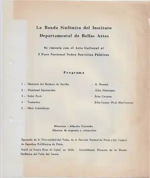 Primer foro nacional sobre servicios públicos - Vinculación de la Banda Departamental