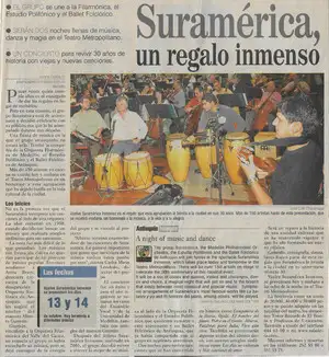 Suramérica, un regalo inmenso