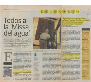 Todos a la Missa del Agua