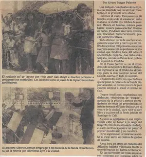 Nota de periódico - Banda Departamental