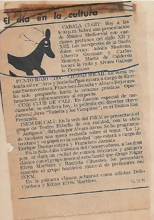 Notas de Alberto Guzmán Naranjo como instrumentalista 2