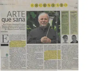 Publicación del periódico El país sobre Alberto Guzmán Naranjo